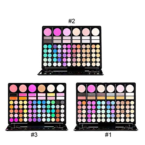 FantasyDay Pro 78 Colors Makeup Palette Kit with Eyeshadow, Blush & Brushes