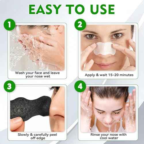 Blackhead Remover Strip, Nose Strips Blackhead Remover, Deep Cleansing & Oil Control, Ideal for All Skin Types (10 Pack)