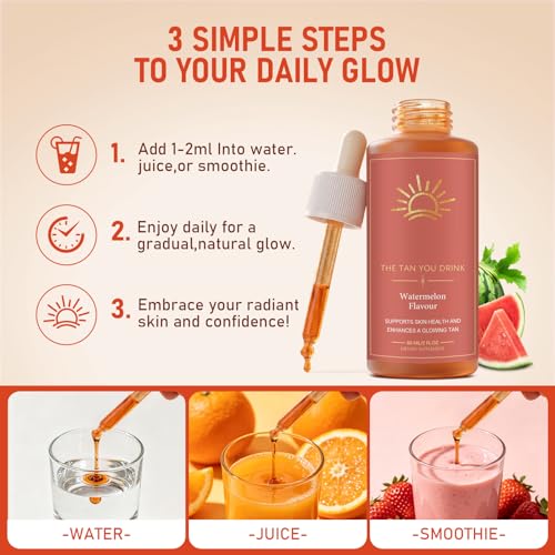 Glow Drops Tanning - Natural Self-Tanning Drops, 2x60ml