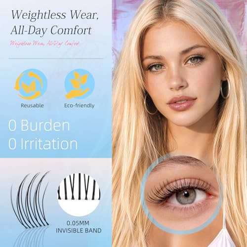 Natural Lash Clusters Kit - 120Pcs Soft C Curl 8-16MM