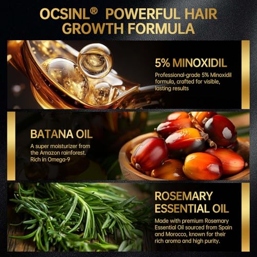 Minoxidil 5% Hair Regrowth Serum for Men & Women, 60ml
