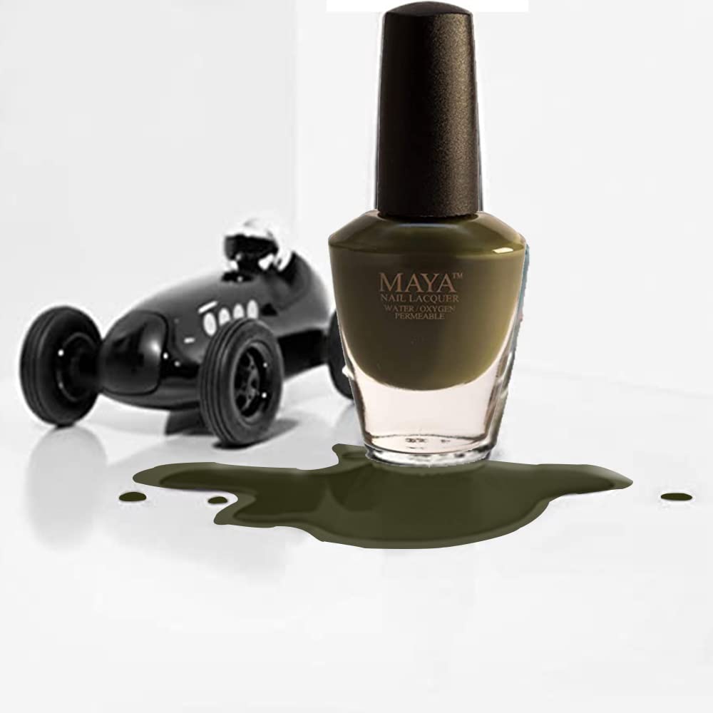 MAYA Halal Breathable Quick Dry Nail Polish, Vegan and Cruelty Free, Oxygen & Water Permeable Nail Art, Non Toxic Gentle On Nails, Made in The USA,