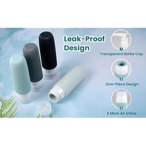 Travel Bottles for Toiletries TSA Approved 3oz Leak Proof Travel Size Toiletries, Travel Essentials with Toiletry Bag for Cosmetic Shampoo Conditioner Lotion