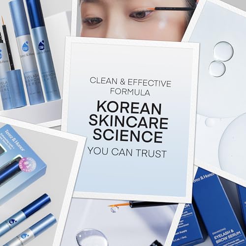 Enhancing Lash & Brow Serum Duo ? Eyelash and Eyebrow Growth Serum Set for Fuller, Longer-Looking Lashes & Brows ? Made in Korea, Clean & Effective Formula, Gift-Ready Packaging