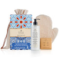 Prija Body Toning Gift Pack (Includes Toning Cream with Green Walnuts and Centella Asiatica, Softening Soap with Natural Glycerin, Smoothing Bath Glove in Natural Cotton) - Made in Italy