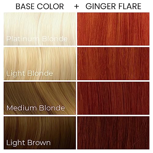ARCTIC FOX Semi-Permanent Hair Dye Ginger Flare 8 oz - Vegan, Ammonia-Free, Bright Orange