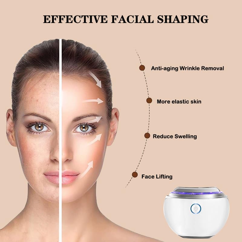 Electric Gua Sha Facial Massager with Red Light Therapy