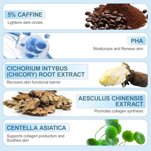 Caffeine Eye Cream with Rollerball - Dark Circles & Puffiness Relief