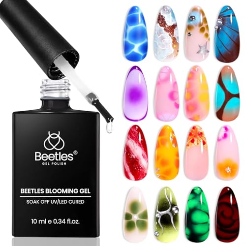 Beetles Clear Blooming Gel Nail Polish (10ml) - UV LED Soak Off Gel Art