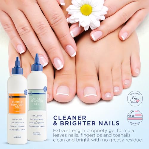 Blue Cross Professional Cuticle Remover Gel - Fast Acting Citrus, 8oz