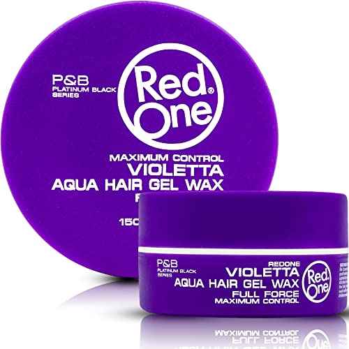 Redone Hair Styling Wax Violetta 150ml | Strong Hold & Maximum Control | Ultra Hold Gel Wax for Men & Women | Lavender Scent | Non-Sticky High Shine Finish | Professional Barber Hair Wax