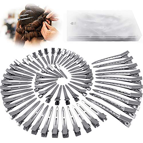 60Pcs Metal Alligator Hair Clips Set - Mixed Sizes
