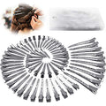 60Pcs Metal Alligator Hair Clips Set - Mixed Sizes