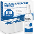 2-in-1 Piercing Aftercare Spray & Wipes Kit for Healing