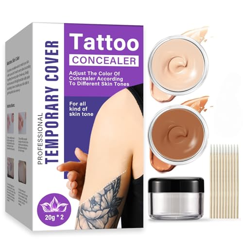 Waterproof Tattoo Concealer Makeup - 2 Colors, Sweatproof Coverage