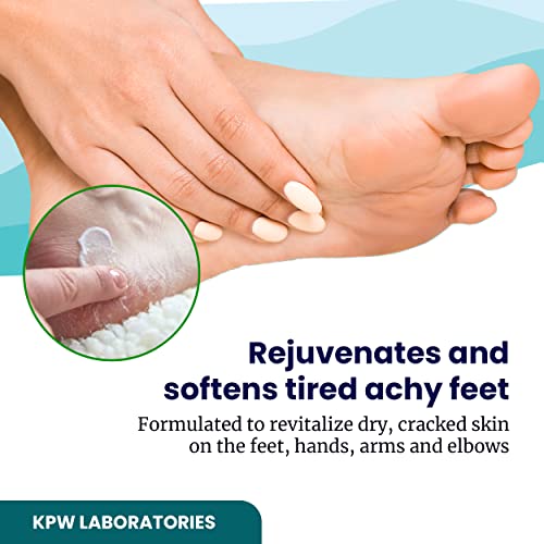 KPW Laboratories Renew Foot Cream for Dry Cracked Heels 2-Pack All-Natural Foot Care for Women & Men, Revitalizing Diabetic Foot Cream, Hydrating Foot Lotion for Dry Feet - Promotes Better Circulation