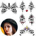 Bowitzki Face Jewels Rhinestone Stickers Self Adhesive