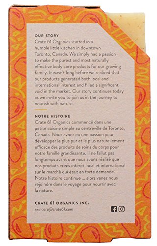 Crate 61, Handmade in Canada, Plant Based Cold Process Natural Bar Soap, With Premium Essential Oils, Dry Skin, Pack of 6 (Citrus)