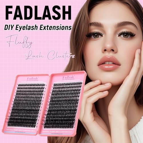 60D Lash Clusters 10-18mm Mixed Length D Curl Eyelash Extensions