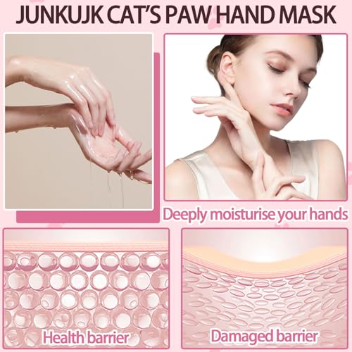 Hydrating Hand Masks for Dry Cracked Hands - 6 Pack Moisturizing Gloves Set