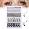 Lash Clusters D Curl Cluster Eyelash Extensions Individual Cluster with Bottom Lashes,Volume Fan,70 Spike Fan,20D Clusters,Spiky Wispy Natural Cluster Lashes Multi-type Mix DIY Lash Extensions