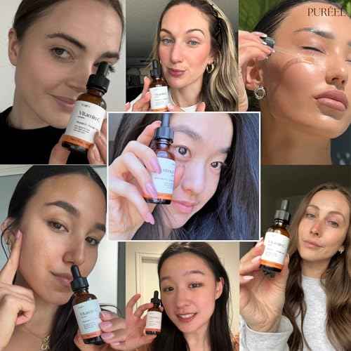 Pur?el 20% Vitamin C Serum for Face ? Brightening Serum with Vitamin E & Ferulic Acid ? Anti-Aging, Dark Spot Remover, Even Skin Tone, Wrinkle Reduction & Radiant Glow ? 1 fl oz