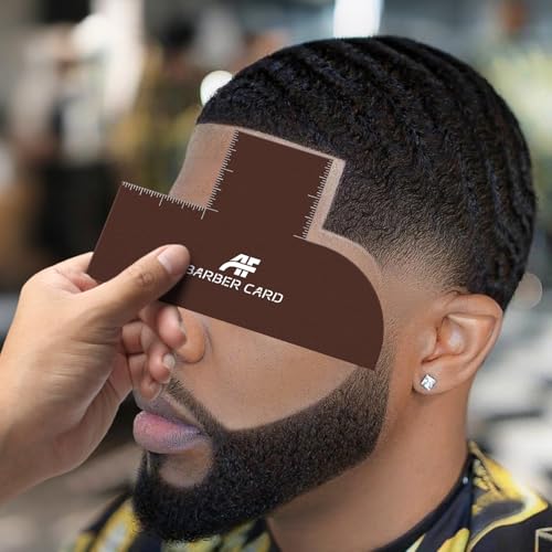 Barber Lineup Tool with Measurement & Color Spray Guide