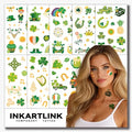 St. Patrick's Day Temporary Tattoos, 8 Sheets Shamrock Stickers
