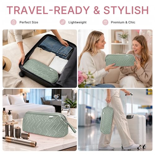 Leudes Travel Bag for Shark Flexstyle & Dyson Air Wrap - Waterproof Organizer