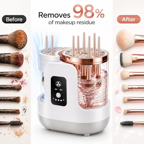 Electric Makeup Brush Cleaner with Automatic Drying - WUZAIYEHONG