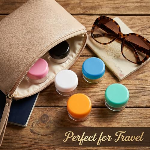 12 Pcs 5g Plastic Lip Balm Containers with Lids & Mini Spatulas for Travel & Cosmetics