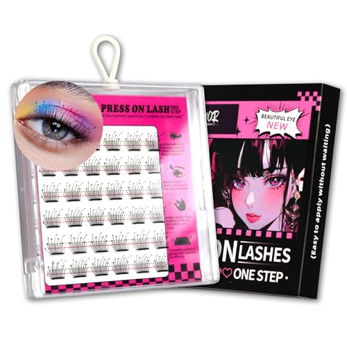 Self-Adhesive Eyelash Clusters - Soft Faux Mink, No Glue Needed