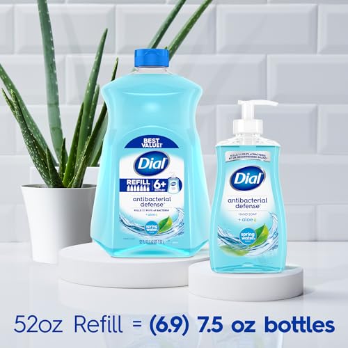 Dial Antibacterial Hand Soap with Aloe Vera, 52 Fl Oz