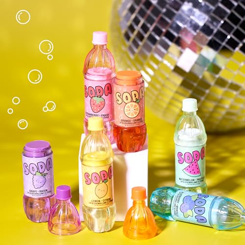 6pc Soda Pop Lip Gloss Set - Fruit Flavored, Hydrating