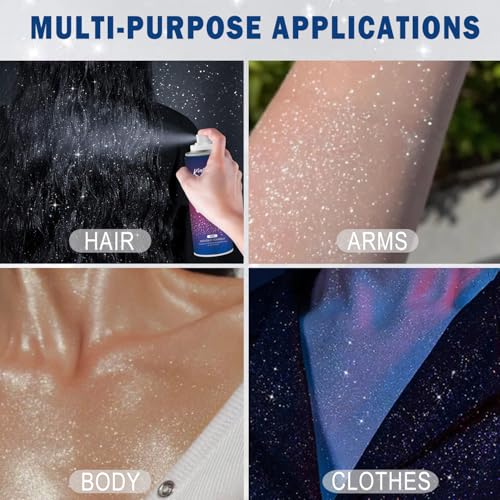 Hair and Body Glitter Spray 120ML - Holographic Shimmer Mist