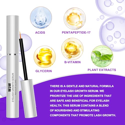 Lash Serum- Rapid Eyelash Growth Serum for tronger, Healthier Lashes & Brows, Vegan & Cruelty-Free (1 PCS)