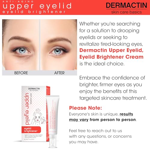 Dermactin Upper Eyelid Firming Cream 1 oz – Lifts Sagging Skin