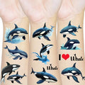208 Whale Temporary Tattoos - 24 Sheets Ocean Party Favors