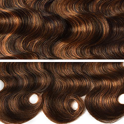 Ombre Body Wave Human Hair Bundles 1B/30 - 20, 22, 24 Inch