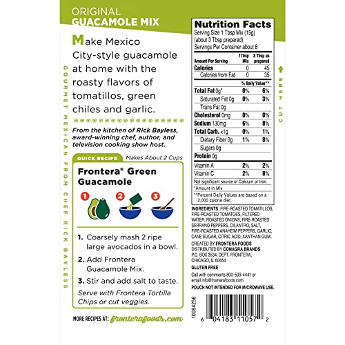 Frontera Original Guacamole Mix, 4.5 oz