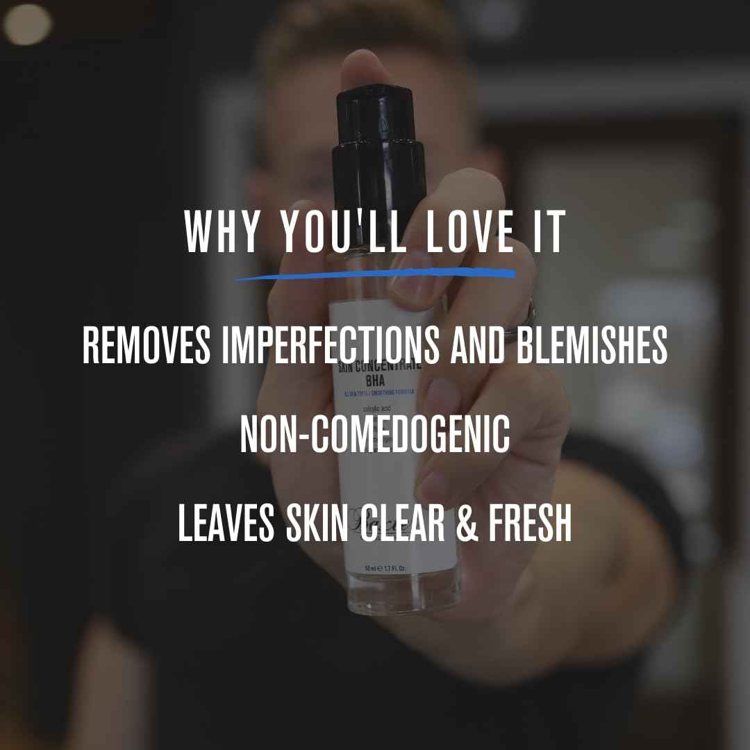 Baxter of California Skin Concentrated BHA for Men | Imperfection Reducing Serum | Unscented | 1.7 fl oz.