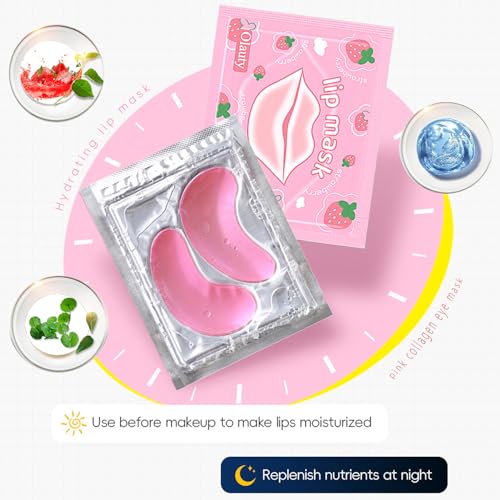 Collagen Eye & Lip Mask Set - 30 Pairs for Dark Circles & Fine Lines