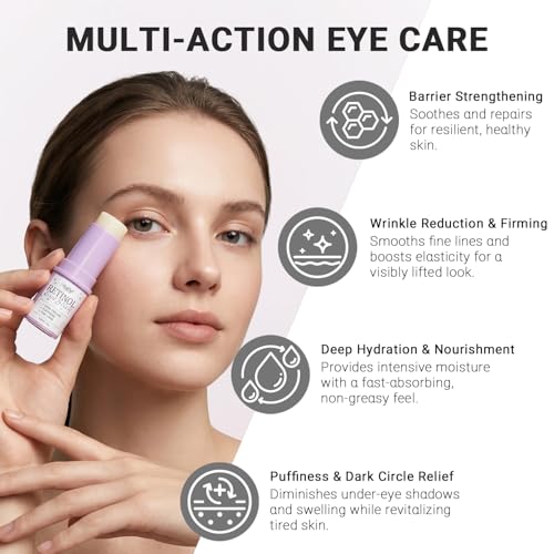 Retinol Eye Stick with Hyaluronic Acid - Anti-Aging Under Eye Treatment