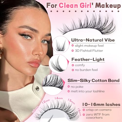 Goddvenus Wispy Lash Clusters Kit - 300pcs DIY Eyelash Extensions