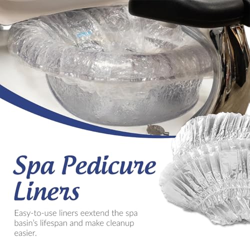 Disposable Pedicure Liners - 400 Count, Fits Most Foot Spas, Leak-Resistant
