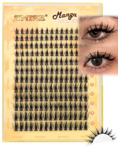 JIMIRE Wispy Lash Clusters Extensions 180Pcs 8-16MM