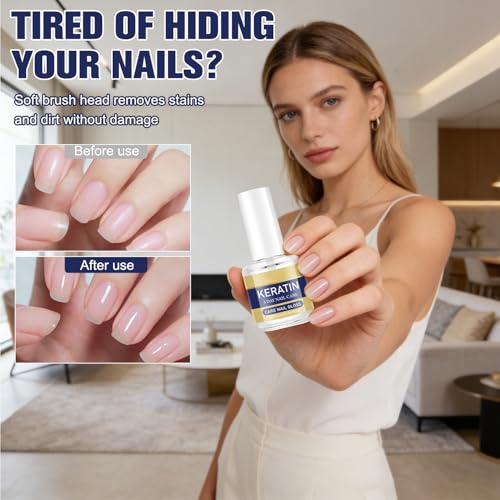 Keratin Nail Care Oil - 2pcs Moisturizing Treatment with Aloe Vera & Lavender