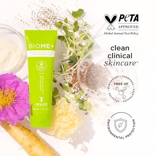 IMAGE Skincare, BIOME+ Smoothing Cloud Cr?me, Microbiome Friendly Face Night Cream, Supports Skin Moisture Barrier