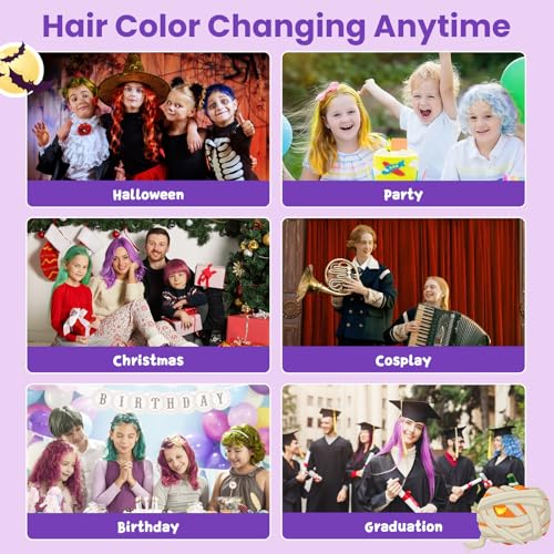 Temporary Purple Hair Wax - Washable Color Styling Gel