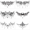 PAGOW Waterproof Temporary Tattoos for Women, 6 Pack Floral Designs